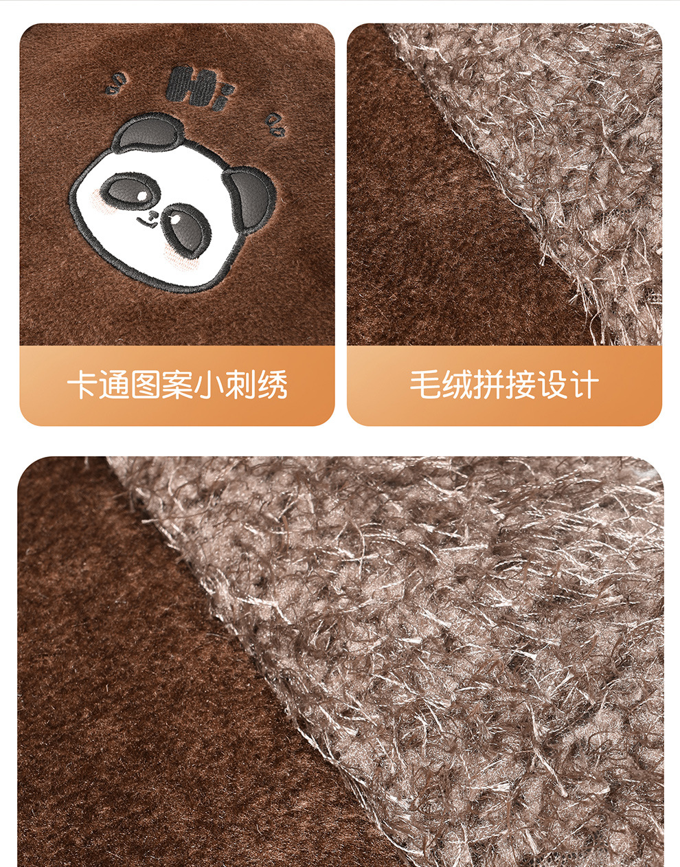 Winter Plush Car Seat Cover for Five Seats, Fully Enclosed Seat Cushion, Warm and Thickeneded Cotton and Linen Cartoon Goddess Seat Cover