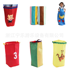 幼儿园儿童跳跳袋 早教感统训练袋鼠跳趣味运动道具双层帆布跳袋