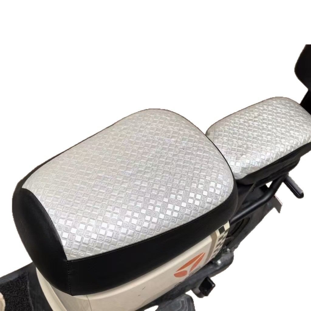 Nueva cubierta de cojín de automóvil eléctrico estándar nacional cubierta de asiento de cuero grueso protector solar cubierta de asiento impermeable cubierta de asiento de automóvil de batería de largo alcance cubierta Yadi image 6
