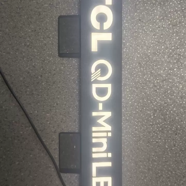 高亮5V电视机角牌发光桌面立牌通用广告发光字亚克力标牌生产厂家