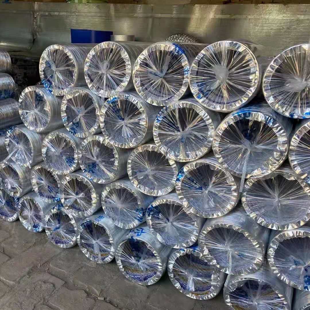 淋膜布软管 布箔保温软管 通风保温软管 铝箔布软管13230699429