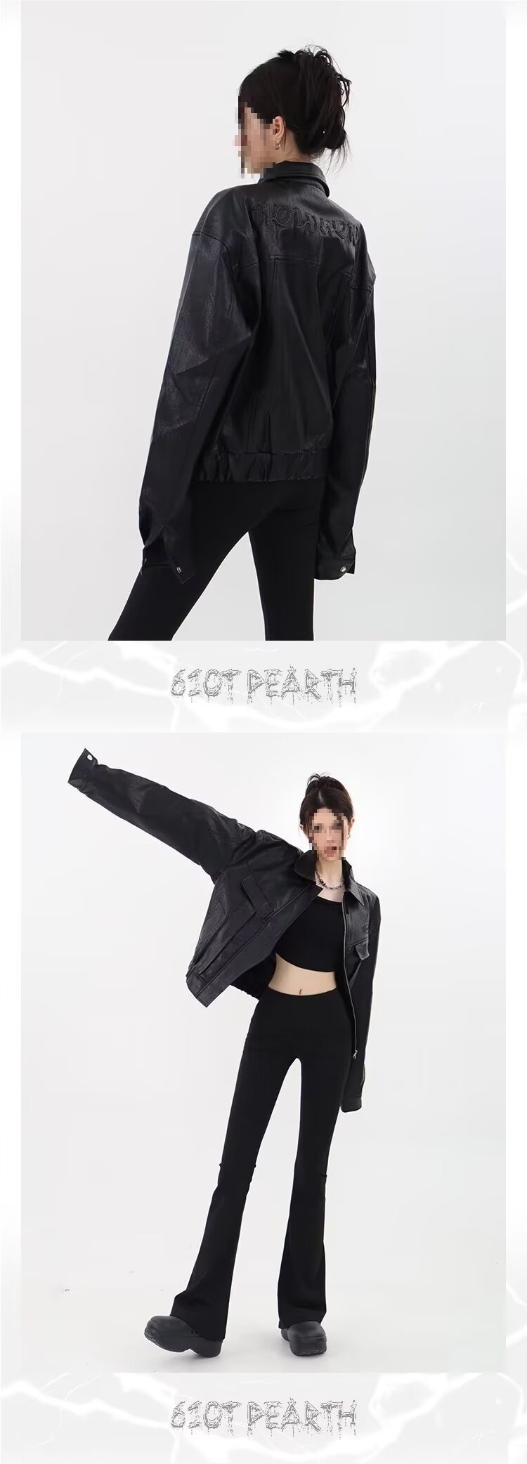 boy Lazy American Retro Short Loose Motorcycle Leather Jacket For Women, Autumn And Winter New High Street Coat_voghion.com