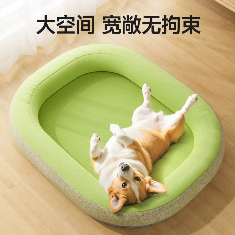 Водонепроницаемая собачья будка, устойчивый к укусам коврик для собак, универсальная моющаяся собачья кровать на все времена года, средняя и маленькая собачья кровать, летняя собачья будка для домашних животных.
