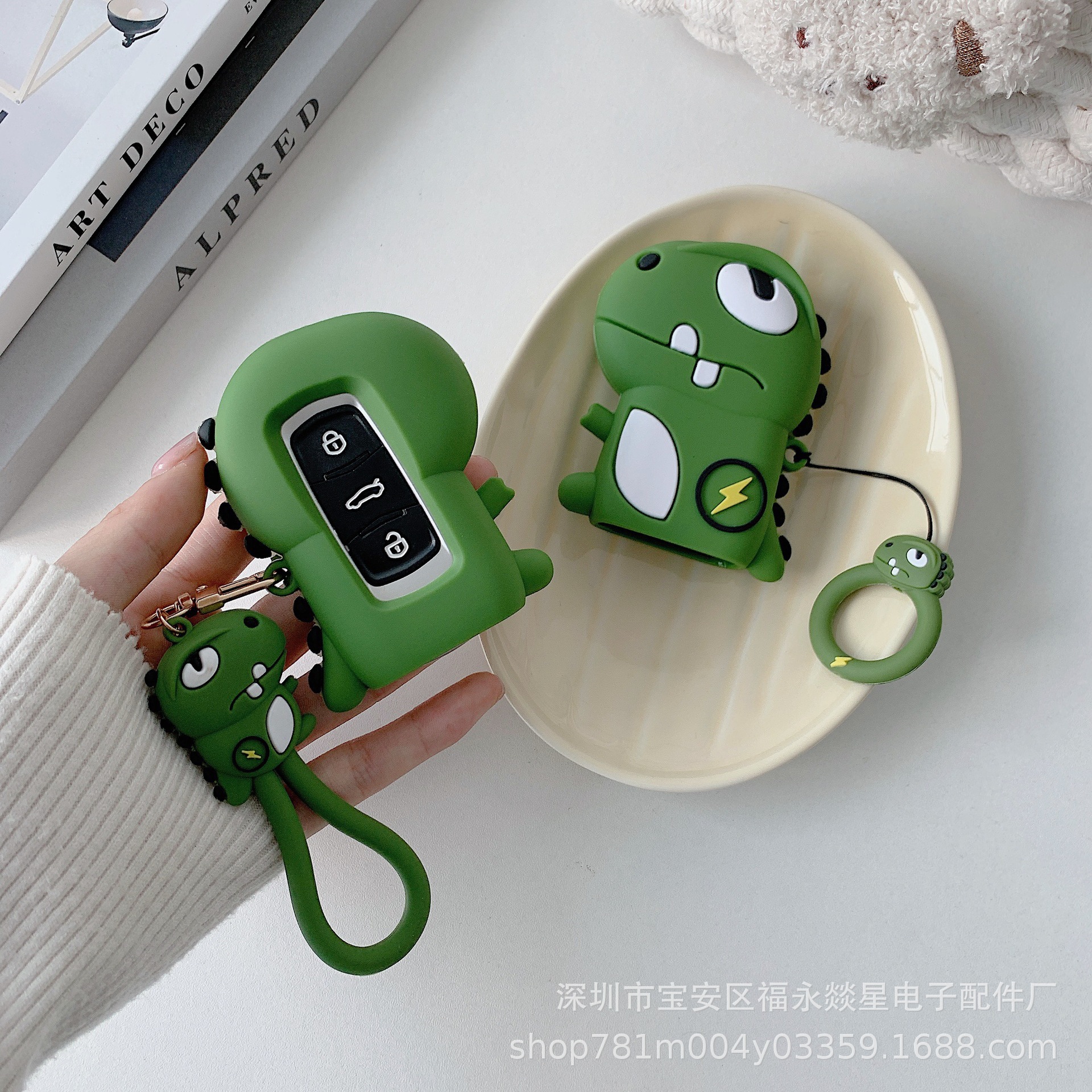 혼다 폭스 바겐 자동차 키 케이스 만화 자동차 키 보호 케이스 번개 드래곤 키 체인 자동차 키 케이스에 적합