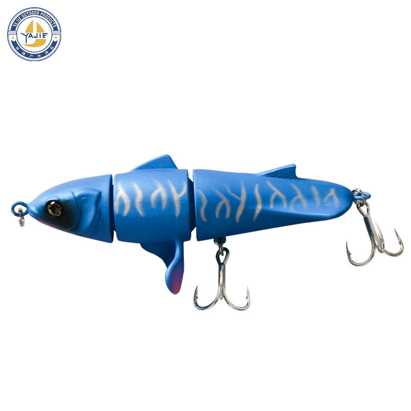 New three-section propeller surface tractor hard bait 11cm/24g floating pencil plastic Luya bionic fishing bait New three-section propeller surface tractor hard bait 11cm/24g floating pencil plastic Luya bionic fishing bait