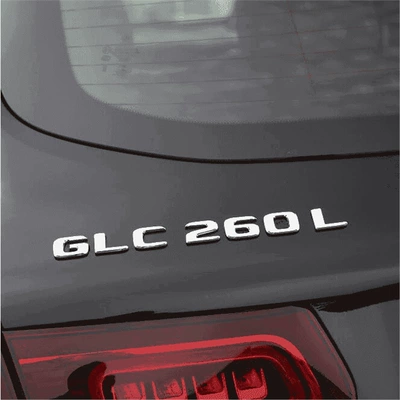 Suitable for Mercedes-Benz GLC260L, GLC300L, GLC43 AMG rear emblems, 4MATIC car logos, and lettered emblems (Car logo) - standard-19-26glc260l