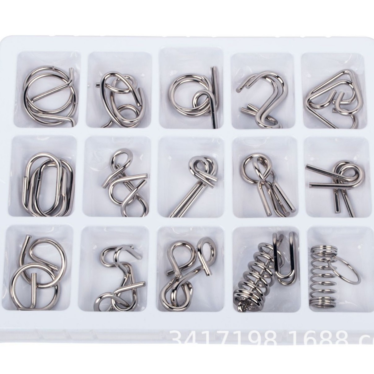 Purple set for intellectual constructor toy, 15 pieces