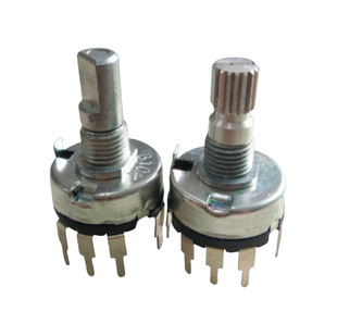17mm Curved Foot with Switch Potentiometer 17mm Vertical Carbon Film Rotary Potentiometer Switch