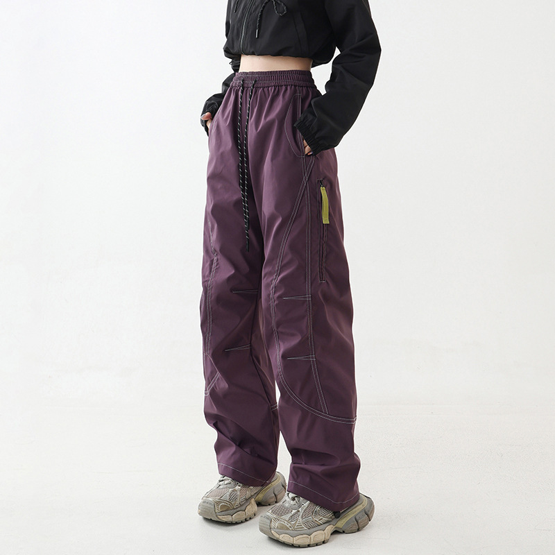 ウッドカッターパンツ女性の 2025 春と秋の新作アウトドア登山パラシュートアサルトパンツ速乾性ハイキングスポーツオーバーオール|undefined