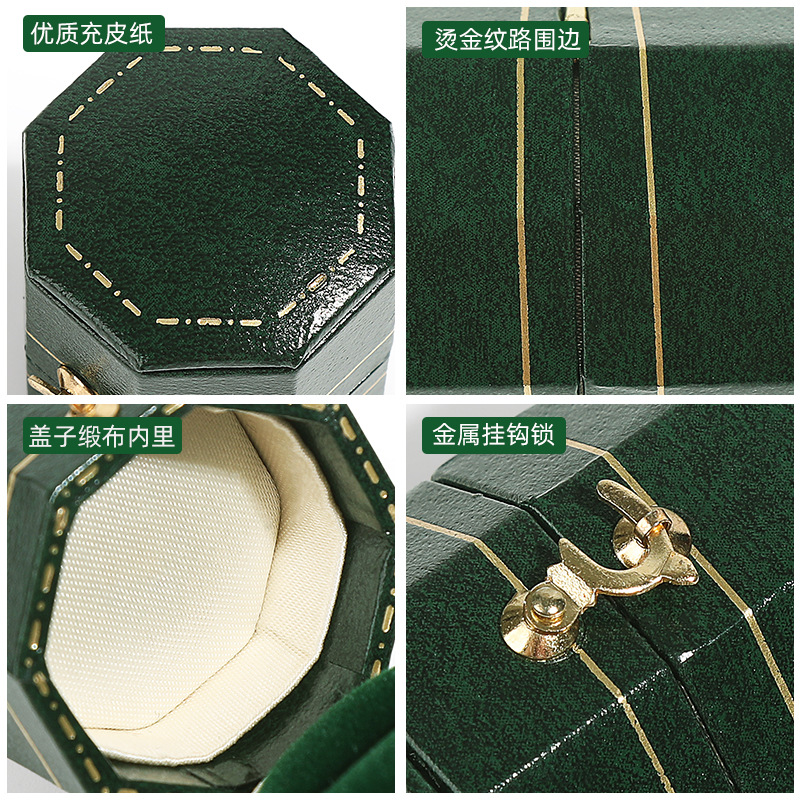 ミニジュエリーボックス、レトロイヤリングボックス、リングボックス、ヨーロピアンスタイルのハイエンドジュエリーボックス、レザーペーパージュエリー包装ボックス