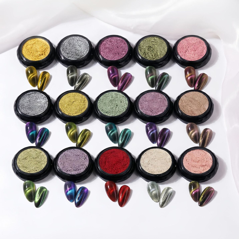 3D Internet Celebrity Slow-Absorbing Cat Eye Powder, Nail Art Powder Raw Materials, Nail Decorations, Leather Printing Pearlescent Universal Magnetic Powder 3D Internet Celebrity Slow-Absorbing Cat Eye Powder, Nail Art Powder Raw Materials, Nail Decorations, Leather Printing Pearlescent Universal Magnetic Powder