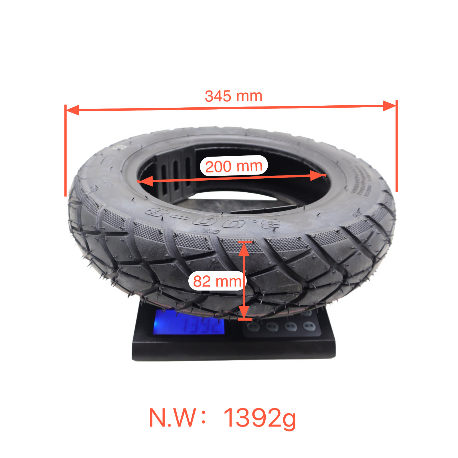 Little Monkey Car 8inch Off-Road Tires Little Golden Child Car 3-8inch Tires 300-8inch Vacuum Tires