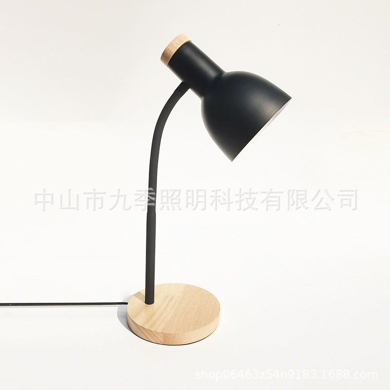 Lámpara de escritorio LED nórdica, protección ocular, luz cálida para estudio, dormitorio o lectura