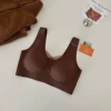 Honey tea brown [brushed vest style autumn and winter]