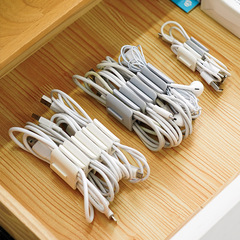 Japanese style headphone wire organizer data line buckle set winding storage buckle winding tool fixed wire plug wire two pieces 