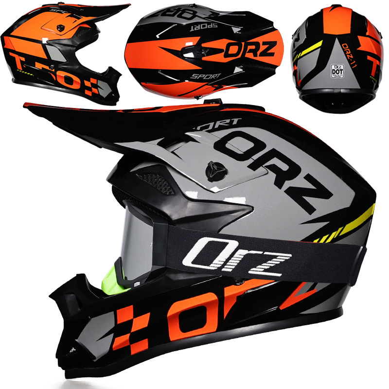 Nuevo casco de ciclismo Off-Road Orz, casco de rally para hombres y mujeres, casco todoterreno transpirable de carreras ADV de talla grande