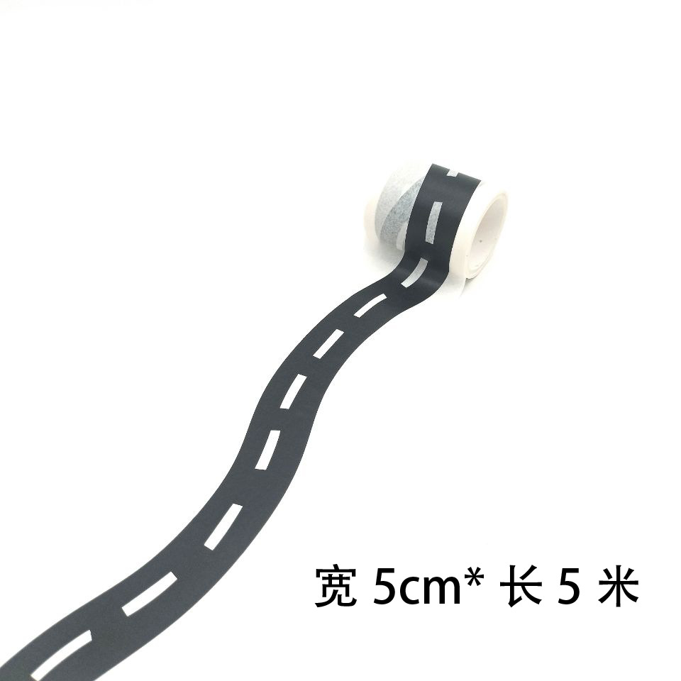 子供道路テープDIY交通道路紙テープ鉄道高速玩具シール駐車場景クロスボーダー貨物