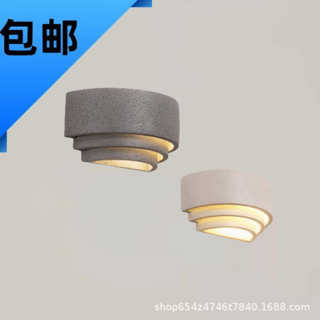 Cement terrazzo garden courtyard balcony staircase living room bedside decoration atmosphere outdoor waterproof wall lamp