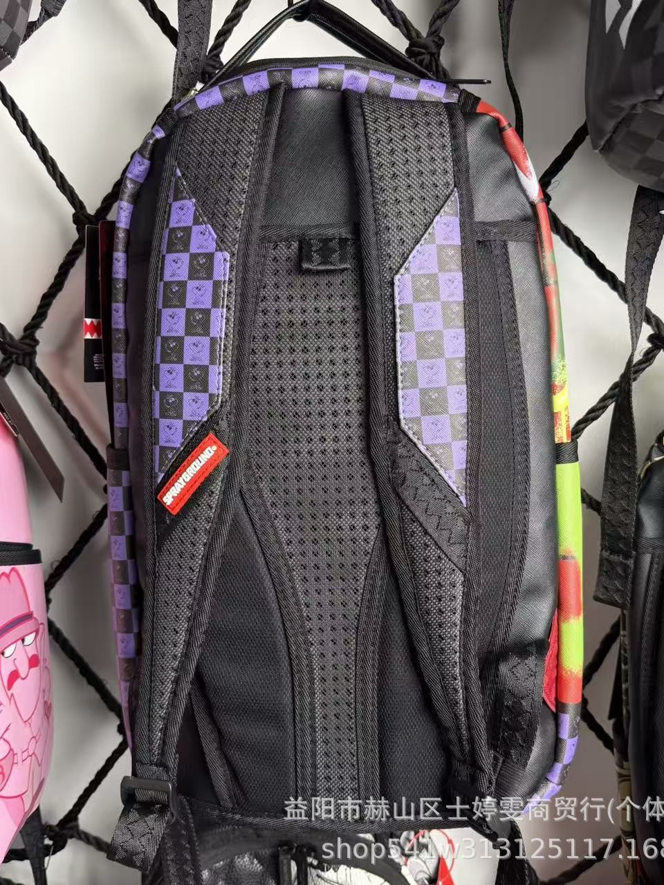 SG Mochila boca de tiburón Mochila de aerosol Mochila de estudiantes de gran capacidad Mochila de graffiti Mochila de calle Mochila de computadora