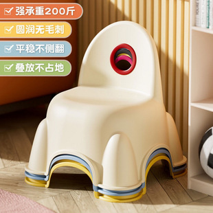 Children's Small Chair Baby Kindergarten Backrest Chair Dining Chair Stool Shoe Changing Stool Anti-Fall Bath Stool