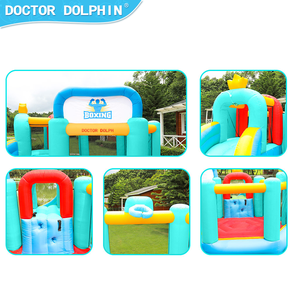 Doctor Pig| Interacción padre-hijo plegable para niños pequeños inflables caseros rociadores de agua castillo fiesta