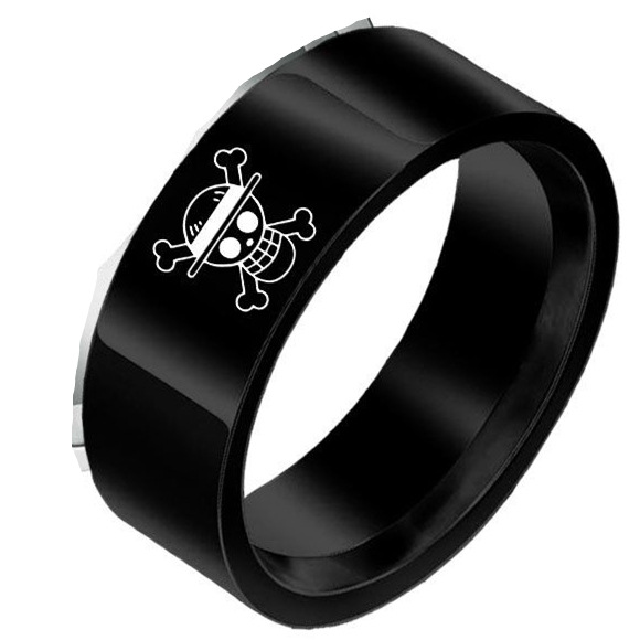 8mm anillo de acero inoxidable una pieza luffy anillo de cola anillo masculino AliExpress eBay Venta caliente