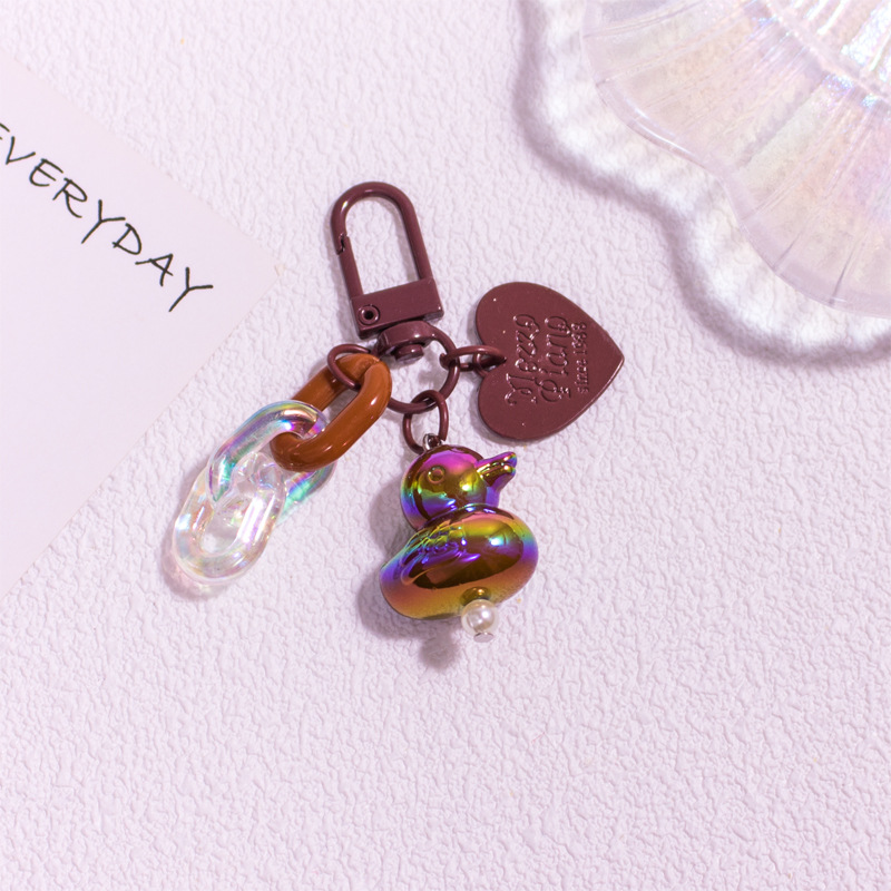 16g Weight Bag Pendant, Keychain Classification 1 Piece Quantity Daily, Party Occasion Resin Material Duck Pattern Unisex Gender Cute Style Cute Duck Resin Unisex Bag Pendant Keychain 8