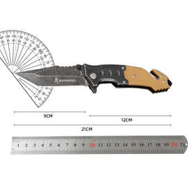 户外求生小刀多功能露营不锈钢水果刀迷你小刀破窗割绳G10折叠刀