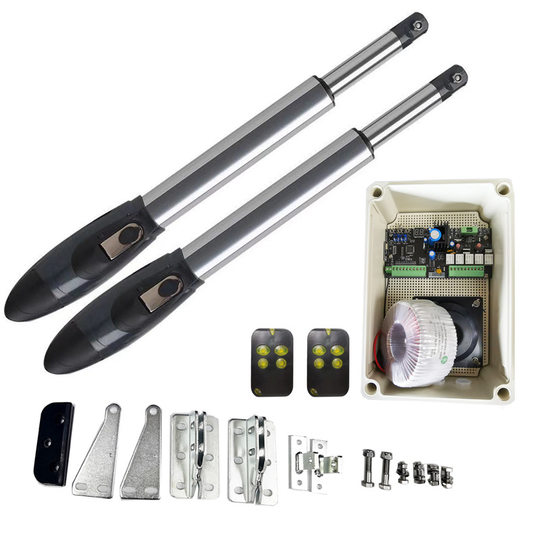500kg load-bearing DC motor swing door opener wind-resistant AC battery solar powered 4 M door
