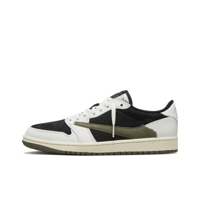 莆田靴 aj1 ロートップライトニングバーブブラックウォリアー藤原ヒロモカバスケットボールシューズジョー 1 男性と女性のカジュアルスポーツシューズ|undefined