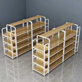 中岛柜双面超市货架展示台展示架多层零食架化妆品精品展柜流水台