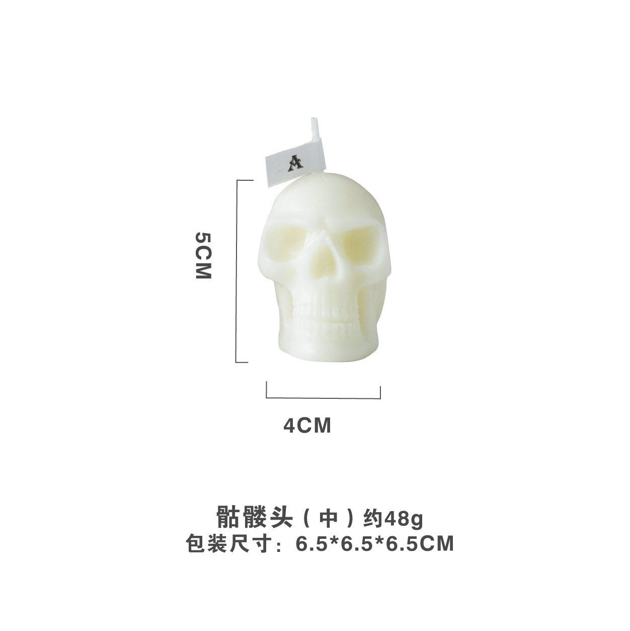 Halloween cráneo hecho a mano aromaterapia vela al por mayor transfronterizo de comercio exterior regalo creativo decoración rojo blanco negro