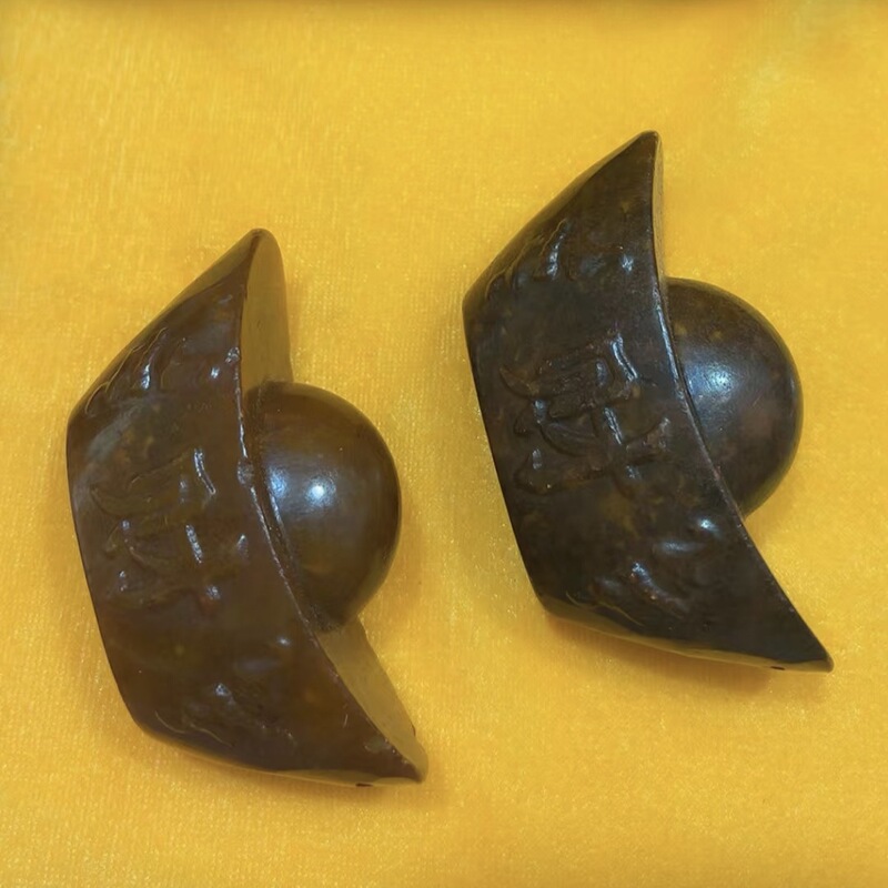 直播供货仿古做旧工艺品岫玉做旧 古风配饰 福字吉祥套盒玉牌批发|undefined