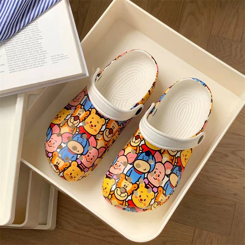 Детские тапочки родитель-ребенок Летний мультфильм милая девушка крытая мягкая подошва нескользкие сандалии сандалии