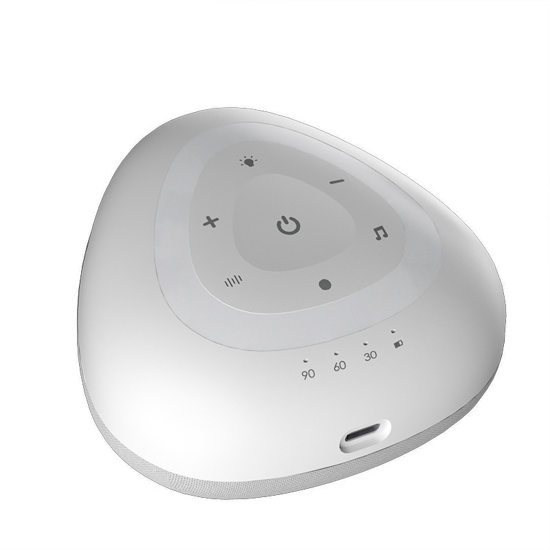 知能の白い騒音のテープレコーダーの睡眠器のメーカーの乳幼児は睡眠器のbluetoothのスピーカーの睡眠の7色の小さい夜の明かりをなだめます。|undefined