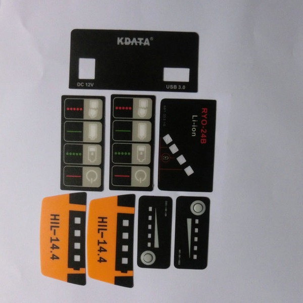 电器鼓包铭牌 PVC丝印铭牌 产品标牌丝印铭牌定 做