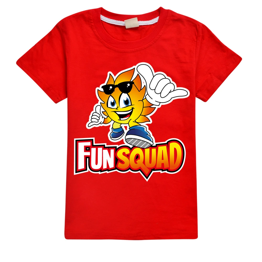 Children's cotton T-shirt Boy Fun Squad Gaming Cartoon T shirt Print Kids T-shirt Girl's Harajuku Summer 3D Short Sleeve T-shirt t-shirt in kid	