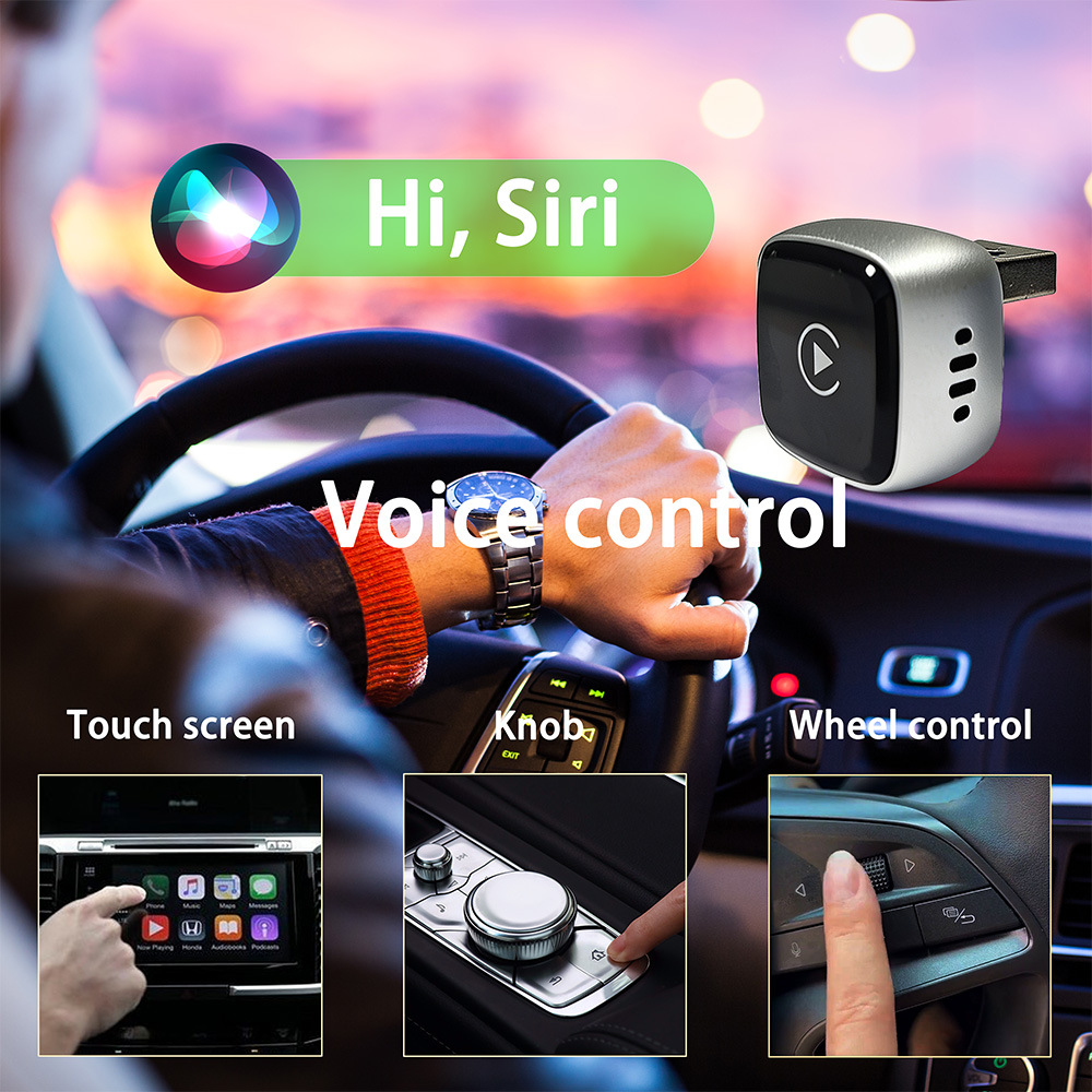 2026 New Wireless Carplay Box Android Auto Wireless Adapter Car Connectivity Two-In-One