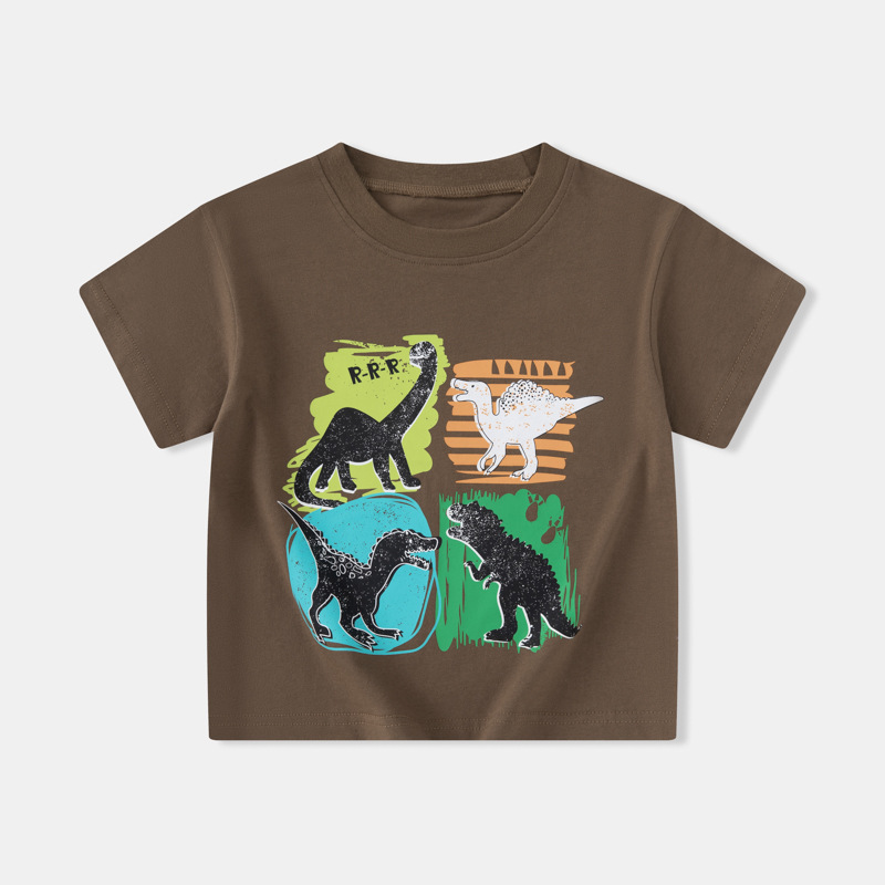 Betop ropa para niños verano nueva ropa para niños camiseta de manga corta para niños dibujos animados de dinosaurios para niños ropa para bebés fuente de Douyin