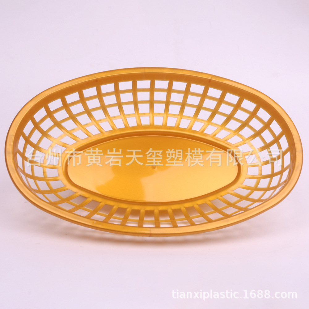 Cesta de plástico para comida rápida, diseño europeo para restaurantes