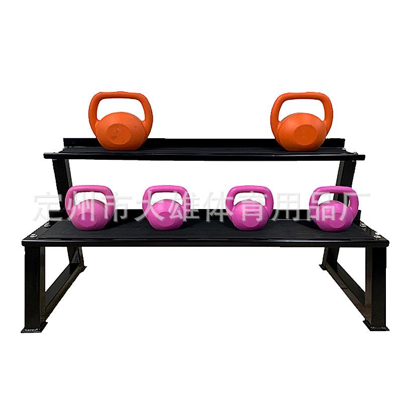 Mancuerna rack espesado tubo de acero Barbell rack hogar comercial equipo de fitness de doble capa hervidor campana rack mancuerna en forma de rack