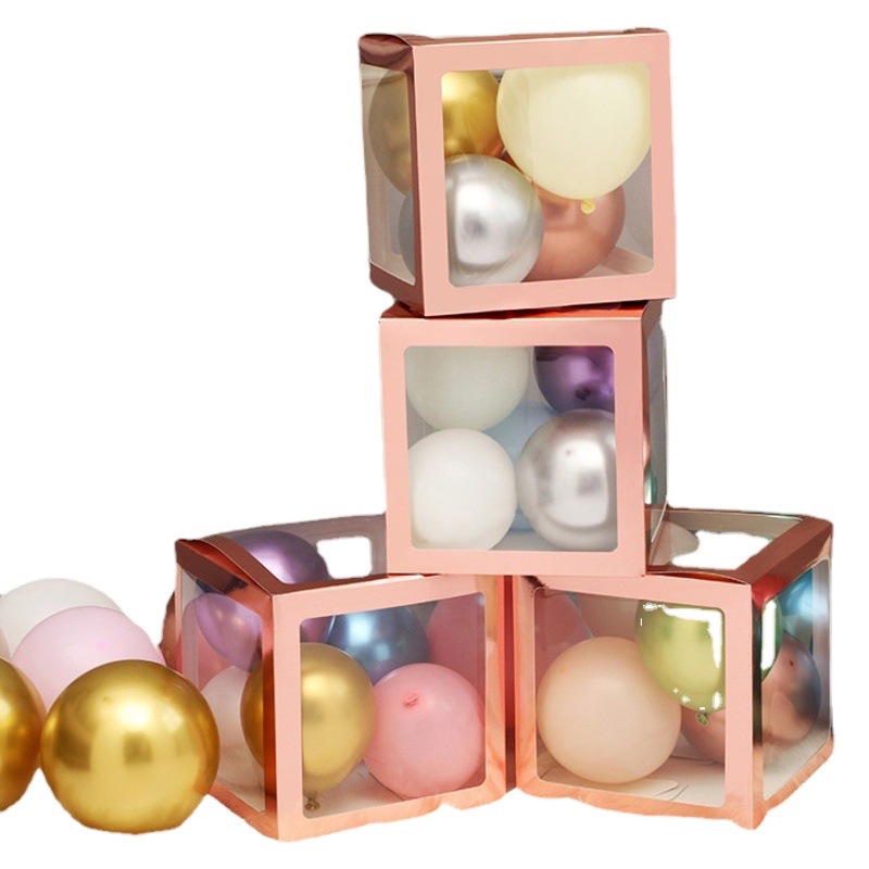 Bebé Sorpresa caja en línea celebridad transparente globo caja amor confesión boda cumpleaños escena diseño decoración fiesta caja