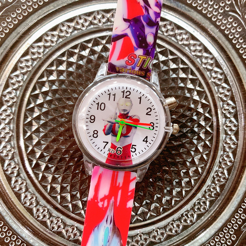 Aisha Niña de dibujos animados impreso reloj de cuarzo luminoso 2023 reloj para niños lindos al por mayor de suministro transfronterizo