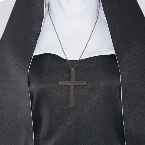 Amazon Halloween TheNun ghost nun cos costume St. Weida horror nun costume priest cosplay costume