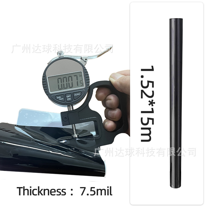 Car Color Change Film Tpu Piano Black Ppf Paint Protection Film Full Car Film Car Wrap Film Tpu Glossy Black Black Warrior