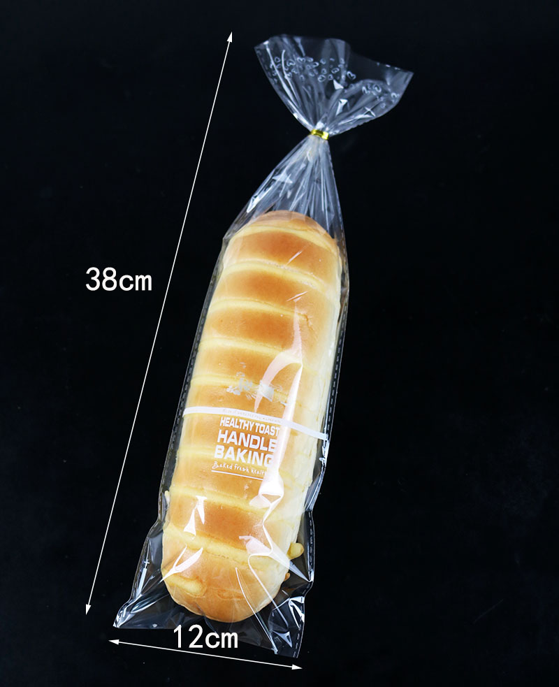Bolsa de oruga de tira larga, pan, bocadillos, bolsas de galletas, bolsas de puff transparentes, bolsas de alimentos para hornear y empaquetar