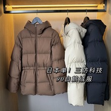 小暖炉！高端加厚蓬松保暖90白鹅绒连帽收腰泡芙鹅绒羽绒服外套女