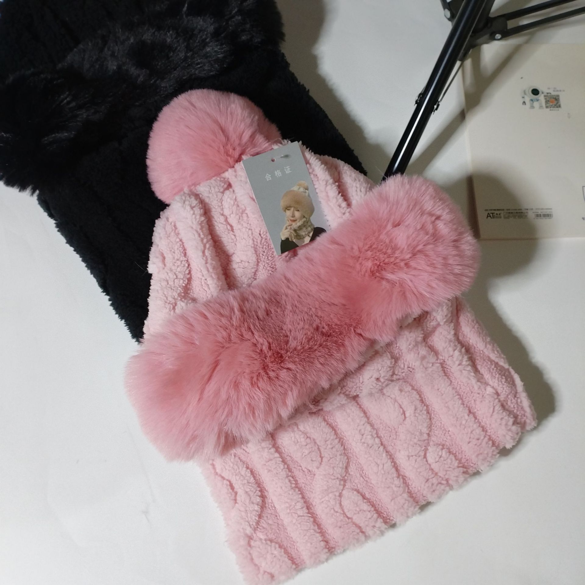 Cappello da donna in lana, autunno e inverno, spesso e freddo, largo, con circonferenza, caldo, snellente, lavorato a maglia, casual_voghion.com