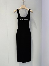12498流行漂亮法式黑色吊带背心连衣裙子女早春新款小众高级感