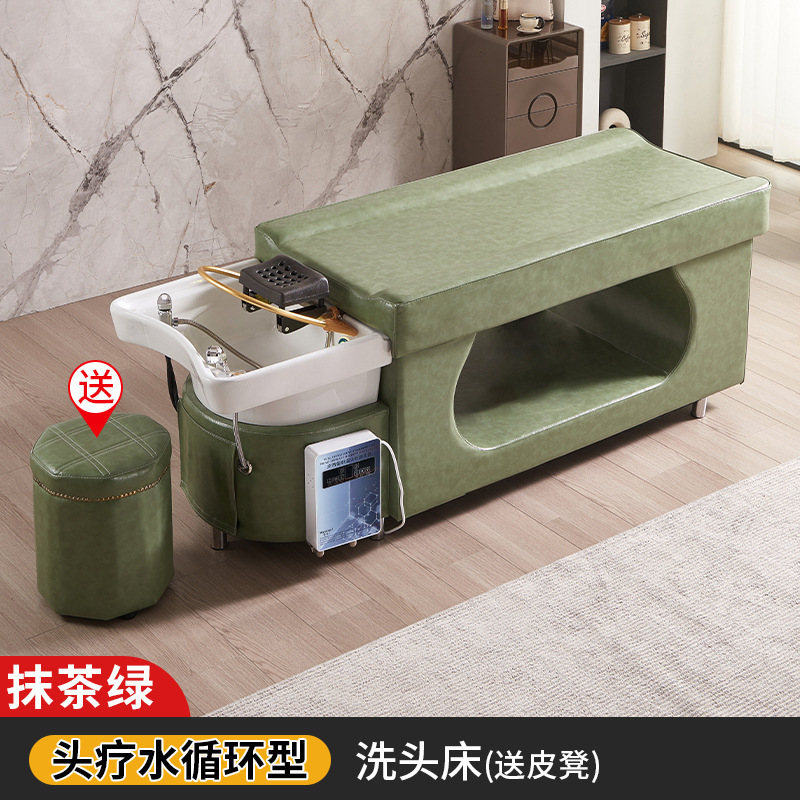 Masaje cabeza terapia cama peluquería especial peluquería salón de belleza calentador de agua temperatura constante circulación de agua fumigación tailandés cama de champú